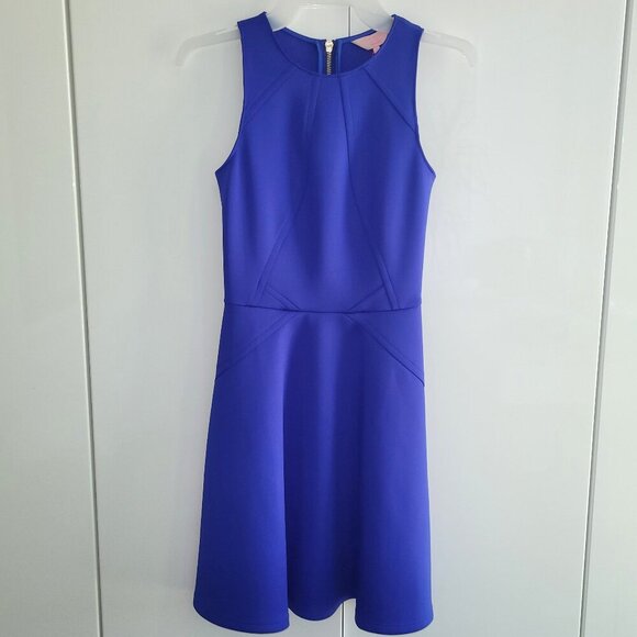 NWT Ted Baker Dress Skater Dress Marine Blue Size 0 - Picture 2 of 11